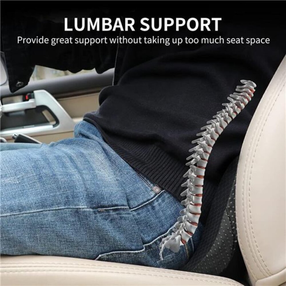 Memory Foam Car Seat Cushion for Back Pain Sciatica Driving Road Trip Comfort - Picture 5 of 7